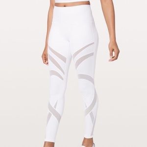 Lululemon High Rise Wunder Under Mesh 28”
